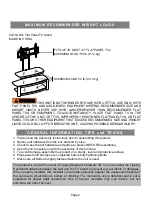 Preview for 2 page of Whalen PROEC41-NV Assembly Manual