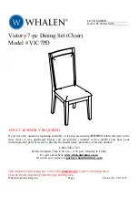 Предварительный просмотр 1 страницы Whalen Victory VIC7PD Assembly Instructions Manual