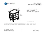 Предварительный просмотр 1 страницы Whalen WSTB30-3DW-E Assembly Instructions