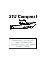 whaler CONQUEST 315 Owner'S Manual preview