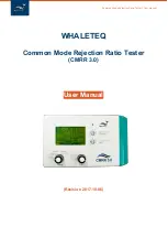 WHALETEQ CMRR 3.0 User Manual preview