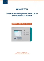 WHALETEQ CMRR 3.0E User Manual preview