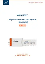 WHALETEQ SEEG 100E User Manual предпросмотр