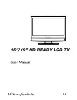 Preview for 1 page of Wharfedale Pro 15"/19" HD Ready LCD TV User Manual