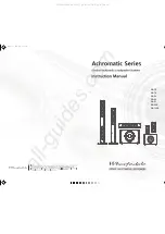 Wharfedale Pro Achromatic series Instruction Manual предпросмотр