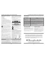 Preview for 2 page of Wharfedale Pro D9.0 Instruction Manual