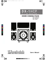 Wharfedale Pro DX-1HCP User Manual предпросмотр