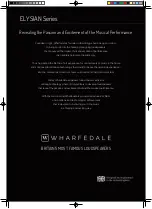 Preview for 2 page of Wharfedale Pro ELYSIAN 2 User Manual