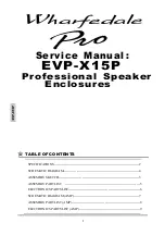 Preview for 1 page of Wharfedale Pro EVP-X15P Service Manual