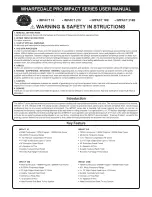 Preview for 1 page of Wharfedale Pro IMPACT 15 User Manual