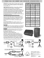 Preview for 2 page of Wharfedale Pro LA-15 User Manual