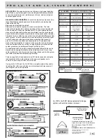 Preview for 4 page of Wharfedale Pro LA-15 User Manual