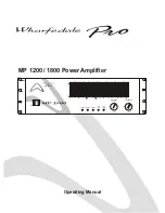 Wharfedale Pro MP 1200 Operating Manual предпросмотр