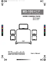 Wharfedale Pro MS-100 HCP and User'S Manual And Operation Instructions preview