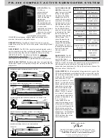 Preview for 2 page of Wharfedale Pro PB-208 User Manual