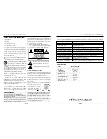 Preview for 2 page of Wharfedale Pro SUBWOOFER RS-10 Instruction Manual