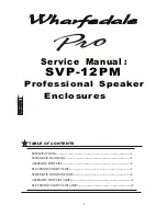 Wharfedale Pro SVP-12PM Service Manual preview