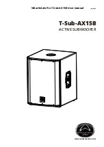 Wharfedale Pro T-Sub-AX15B User Manual preview