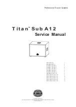 Wharfedale Pro Titan Sub A12 Service Manual preview