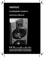 Wharfedale Pro Vardus Instruction Manual preview