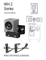 Wharfedale Pro WH 2 Series Instruction Manual preview