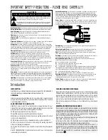 Preview for 2 page of Wharfedale Pro WH 2 Series Instruction Manual