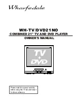 Preview for 1 page of Wharfedale Pro WH-TV/DVD21NO Owner'S Manual