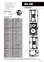 Предварительный просмотр 2 страницы Wharfedale Pro WLA-15MF Instructions