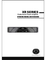 Wharfedale Pro XR SERIES Operating Manual And User Manual предпросмотр