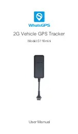 WhatsGPS S116mini User Manual предпросмотр