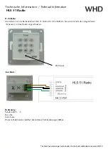 Предварительный просмотр 4 страницы WHD HLS 51 Radio Technical Information