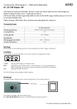 Preview for 1 page of WHD M/R 240 Radio AP Technical Information