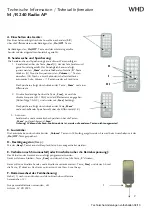 Preview for 2 page of WHD M/R 240 Radio AP Technical Information