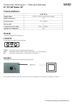 Предварительный просмотр 4 страницы WHD M/R 240 Radio AP Technical Information