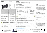 Предварительный просмотр 2 страницы WHD WR 205 Manual