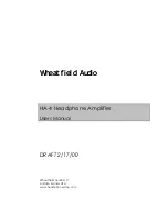 Wheatfield Audio HA-4 User Manual preview