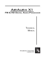 Preview for 2 page of Wheatstone Corporation AirAura X1 Technical Manual