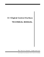 Wheatstone Corporation E1 Technical Manual preview