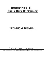 Wheatstone Corporation WheatNet-IP Blade3s Technical Manual preview