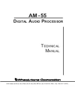 Wheatstone AM-55 Technical Manual preview