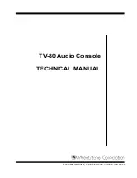 Preview for 1 page of Wheatstone TV-80 Technical Manual