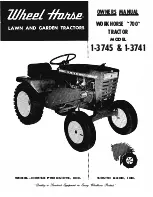 Wheel Horse 1-3741 Owner'S Manual preview