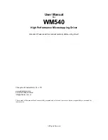 wheeler WM540 User Manual preview