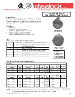 Wheelock CVX10-115-R Specifications preview