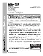 Preview for 1 page of Whelen Engineering Company 295HF100 Installation Manual