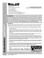 Whelen Engineering Company CanTrol Installation & Operating Manual preview