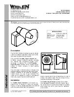 Предварительный просмотр 1 страницы Whelen Engineering Company COYOTE Series Manual