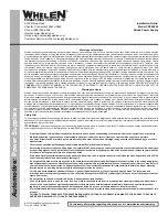 Preview for 1 page of Whelen Engineering Company CSP69024 Installation Manual