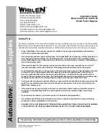 Preview for 1 page of Whelen Engineering Company CSP8120 Installation Manual