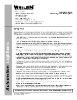 Preview for 1 page of Whelen Engineering Company LFL Liberty LC 2010 Installation Manual